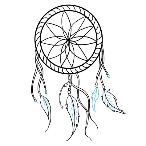 how to draw a dreamcatcher|simple dream catcher drawing.
